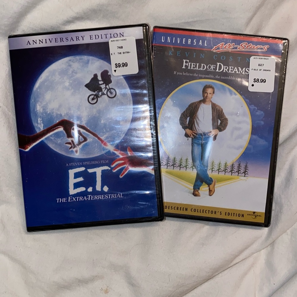 DVD ET & Field Of Dreams NWT